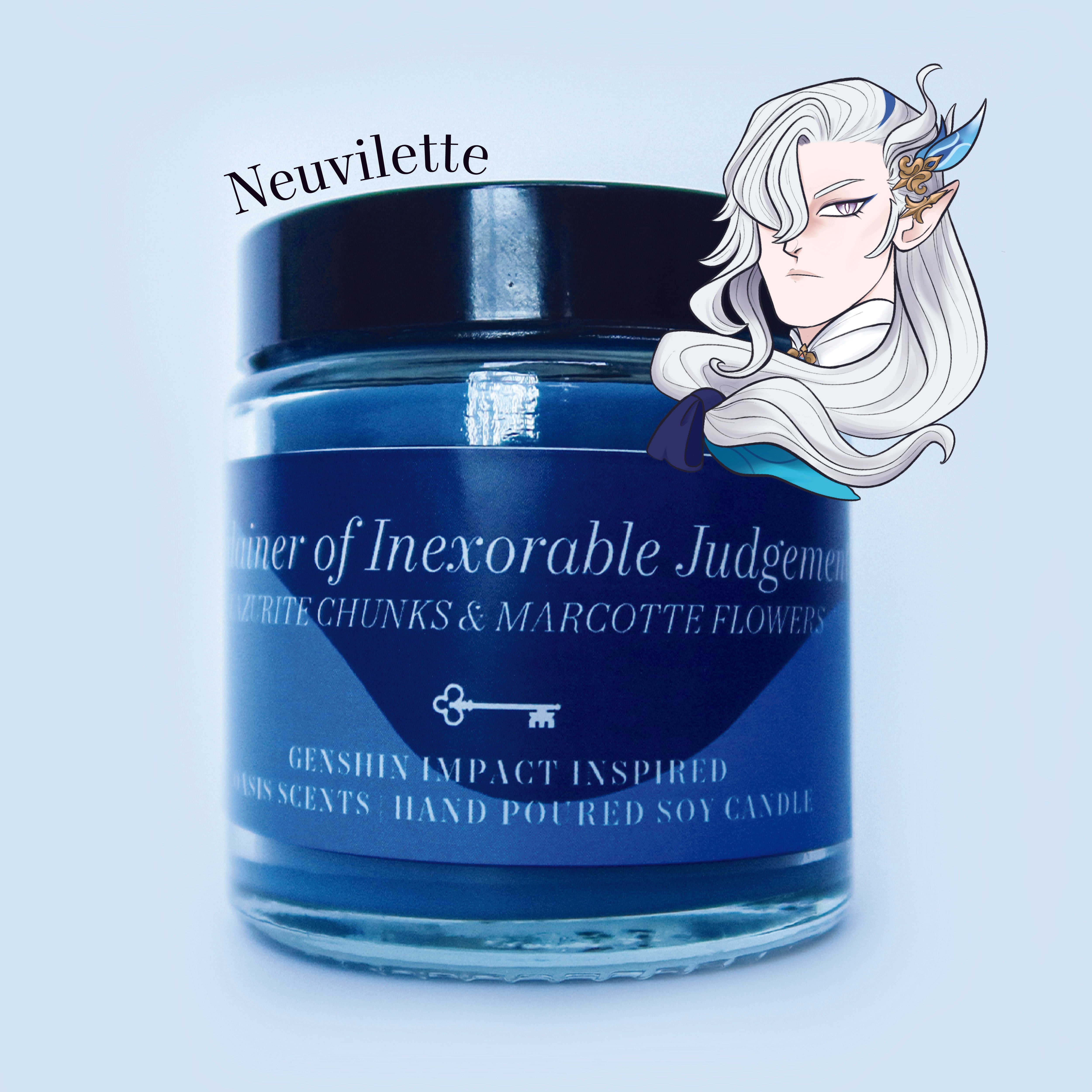 Ordainer of Inexorable Judgement Candle (Neuvilette Inspired)